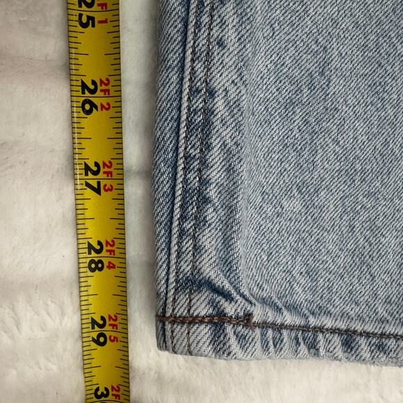 American Eagle Jeans Women's Blue Strigid Mom High Rise Straight Light Wash 10L - Picture 9 of 9